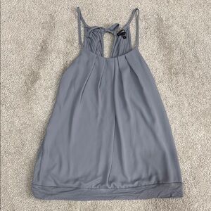 Express Blue Gray Backless Camisole Top
